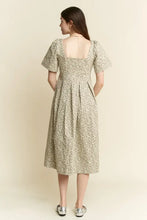 Jade By Jane Full Size Leopard Print Bell Sleeve Midi Dress Plus Size Woman Casual Dress