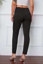 Black high-waisted slim-fit stretchyStitch pants by Basic Bae with tailored silhouette and subtle back pockets visible from back side