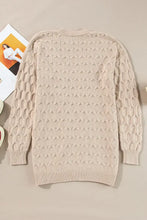 Open Front Long Sleeve Cardigan Woman Outerwear