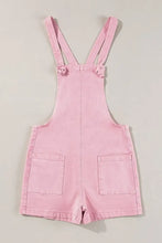 Knot Straps Denim Overalls with Pockets Denim Overalls