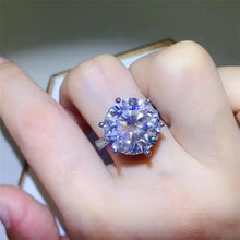 10 Carat Moissanite 925 Sterling Silver Ring Silver Rings