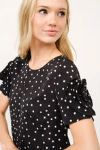And The Why Embellished Sleeve Polka Dots Shift Dress Casual Dresses