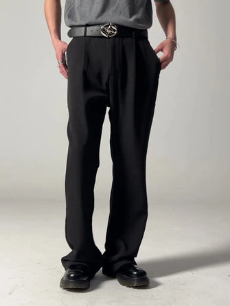Men's Wide Leg Pants Black
