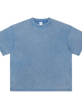 Men's Round Neck Half Sleeve T-Shirt Dusty Blue