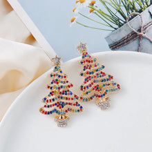 Rhinestone Alloy Christmas Tree Earrings Earrings