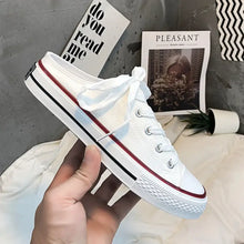 Round Toe Lace-Up Canvas Sneakers Woman Sneakers