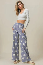 BiBi Flower Printed Side Pocket Wide Pants Woman Pants