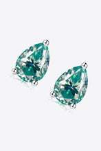 2 Carat Moissanite Teardrop Earrings