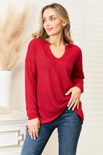 Culture Code Full Size Wide Notch Relax Top Woman Blouses