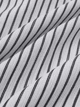 Men's Plus Size Striped Short Sleeve Button-Down Shirt Mens Tops