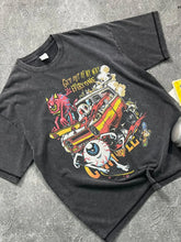Men's Round Neck Half Sleeve Graphic T-Shirt Black