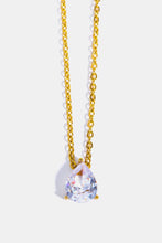 Stainless Steel Geometrical Shape Necklace Teardrop One Size