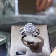 2 Carat 925 Sterling Silver Moissanite Ring