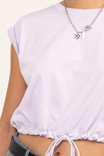 HYFVE Drawstring Hem Crop Top Woman T Shirts