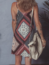 Geometric Paisley Print Cami Mini Dress