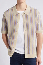 Men's Plus Size Striped Button Down Short Sleeve Shirt Mens Tops