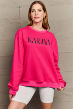 Simply Love Full Size KARMA Graphic Sweatshirt Woman Sweatshirts