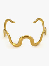 Wave Snake Design Ring and Bracelet Jewelry Set