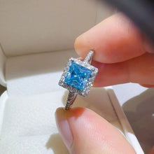 2 Carat Moissanite 925 Sterling Silver Square Shape Ring Rings