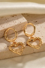 Heart Stainless Steel Drop Earrings Earrings