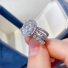 3 Carat Moissanite 925 Sterling Silver Layered Ring Rings