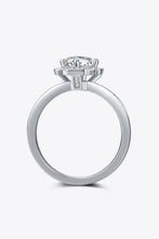 1 Carat Moissanite 925 Sterling Silver Halo Ring Rings