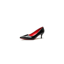 Point Toe Kitten Heels Pumps Black woman pumps