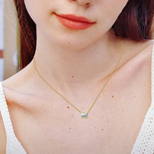 1 Carat Moissanite 925 Sterling Silver Pendant Necklace Gold One Size