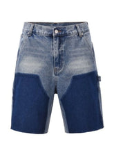 Men's Washed Cargo Denim Shorts Medium