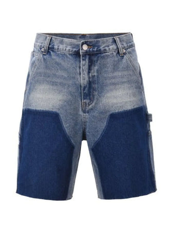 Men's Washed Cargo Denim Shorts Medium