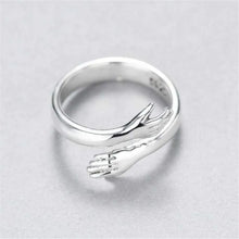 Hug Shape 925 Sterling Silver Bypass Ring Silver 7