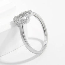 925 Sterling Silver Inlaid Zircon Ring Rings