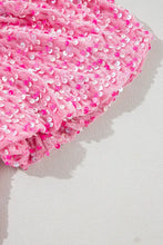 Sequin Single Shoulder Short Sleeve Mini Dress Cocktail Dress