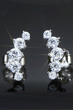 All You Need Moissanite Platinum-Plated Earrings Silver One Size