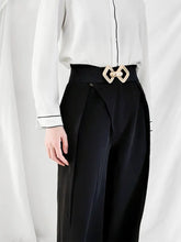 Geometric Buckle Elastic Wide Belt Belts