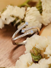 Moonstone Platinum-Plated Ring Rings