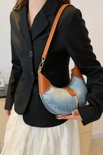 Contrast Denim Shoulder Bag Shoulder Bags