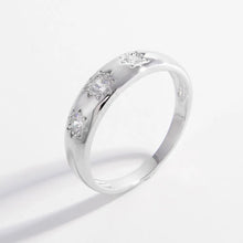 925 Sterling Silver Inlaid Zircon Ring Silver Rings