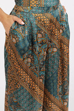 Mittoshop Paisley Patchwork Print Satin Wide Leg Pants