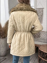 Drawstring Snap Down Long Sleeve Outerwear Woman Outerwear