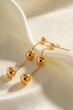 Ball Bead and Chain Stainless Steel Earrings Earrings