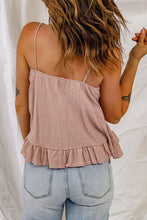 Ruffled Scoop Neck Sleeveless Cami Tanks & Camis