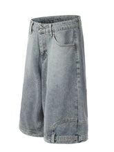 Men's Classic Loose Fit Denim Shorts Blue
