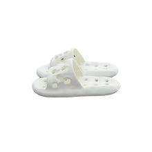 Open Toe Flats Slippers White Woman Slippers