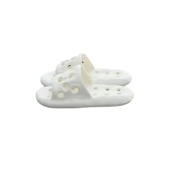 Open Toe Flats Slippers White Woman Slippers