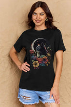 Simply Love Full Size Cat Graphic Cotton Tee Woman T Shirts