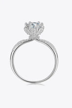 1 Carat Moissanite 6-Prong Ring Silver Rings
