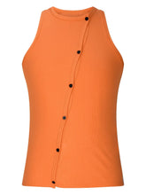 Men's Full Size Cutout Round Neck Tank Plus Size