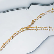 Stainless Steel Beaded Chain Link Bracelet