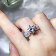 3 Carat 925 Sterling Silver Moissanite Ring Silver